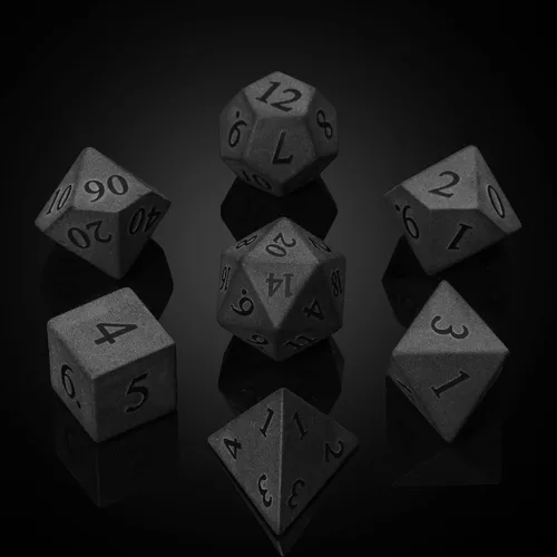 Vista 16 de UDIXI Juego de dados de piedras preciosas de amatista, dados DND de piedra de cristal D&D con estuche de regalo para juegos de rol y juegos de mesa