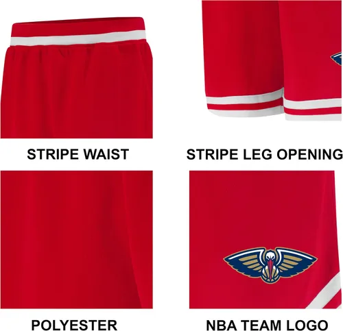 Vista 4 de Ultra Game Mens NBA Official Soft Air Mesh Ultimate Basketball Shorts - Classic Fit - Team