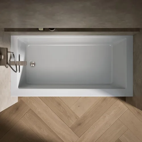 Vista 7 de Kohler 1956-LA-95 Underscore 60" x 30" baño alcobólico, drenaje izquierdo, gris hielo