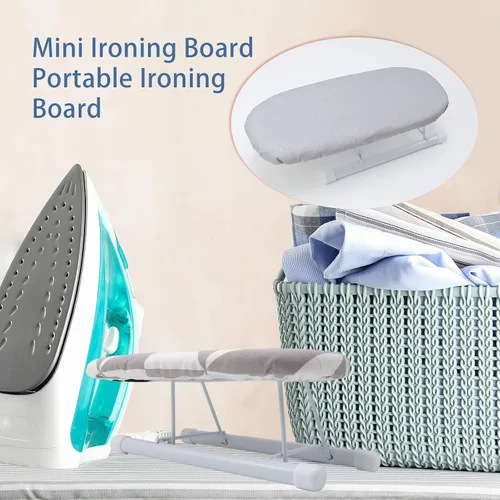 Vista 6 de Oedema - Mini tabla de planchar plegable portátil de 10.2 pulgadas, color gris (estilo 1)