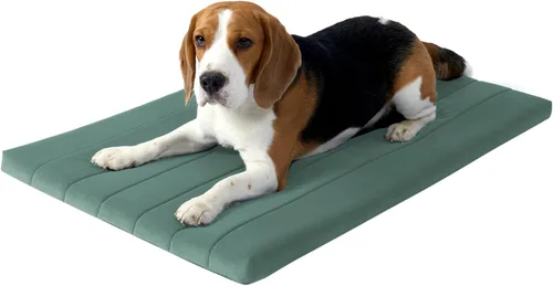 Vista 10 de BALANCE Cama para Jaula de Perro, Colchón Ortopédico para Perro con Forro Impermeable, Tapete Lavable de Espuma para Jaula para Razas de Perros Hoja