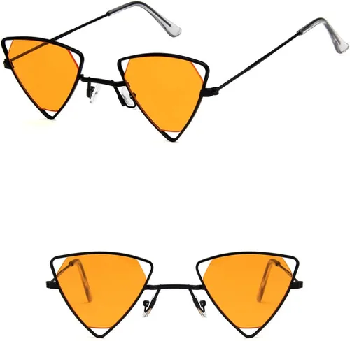 Vista 4 de Shiratori - Gafas de sol estilo retro clásico para hombres y mujeres, 100% protección UV, estilo triángulo