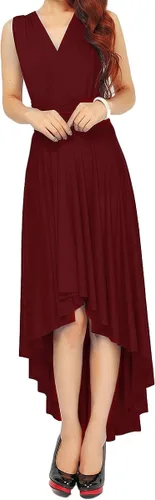 Vista 2 de Vestido largo transformador para mujer vestido de graduación convertible con tirantes delgados para boda cóctel vestido largo