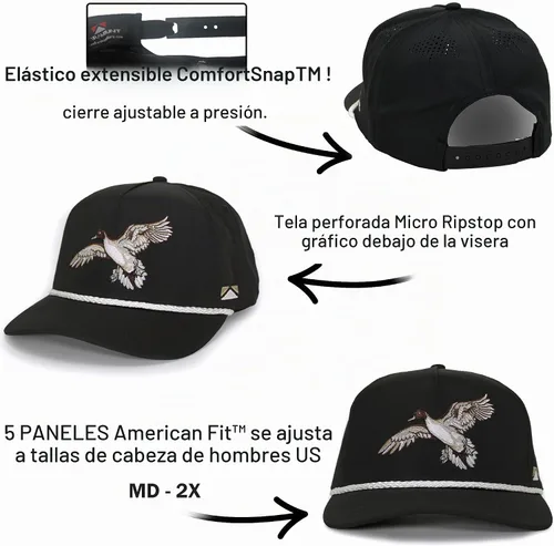 Vista 4 de Paramount Outdoors - Colección de gorras deportivas para hombre para caza y pesca con ComfortSnap