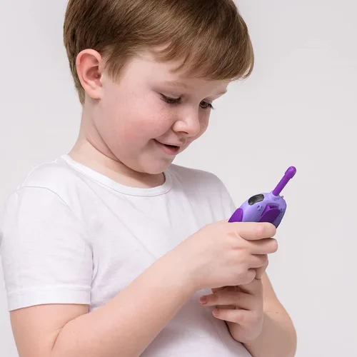 Vista 6 de HPROMOT Walkie Talkies para niños recargables, juguetes para niños de 3 a 12 años, niños y niñas, paquete de 2 unidades de radios de dos vías