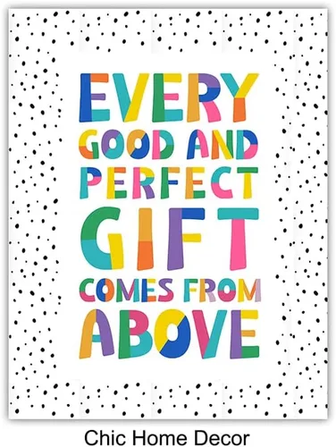 Vista 8 de Arte de pared para niños, religión, cristianismo, regalo de bebé para niñas, niños, juego de decoración de habitación de bebé, Fe Dios, Escritura
