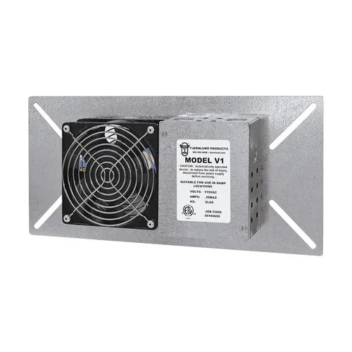 Vista 6 de Ventilador Tjernlund modelo Underaire, para reducir la humedad en sótanos, Gris, 1