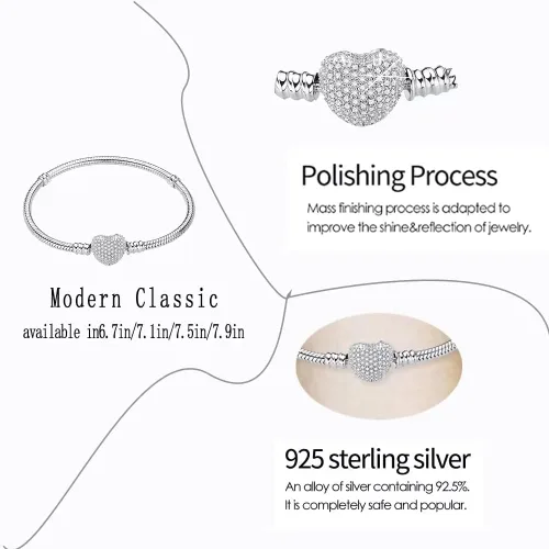 Vista 2 de Pulsera de serpiente de plata esterlina S925