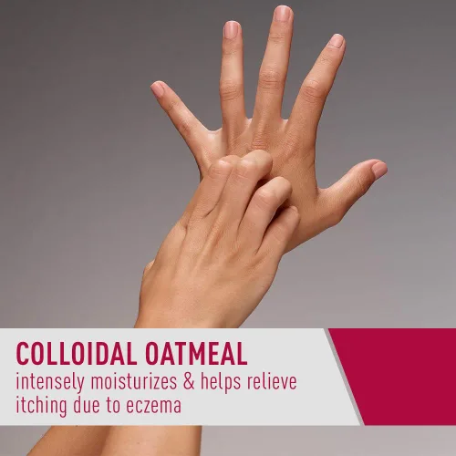 Vista 4 de CeraVe Aceite corporal cremoso para aliviar el eccema, crema calmante para el eccema con avena coloidal y aceite de cártamo para piel seca y alivio
