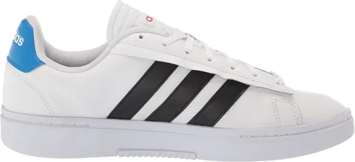 Vista 6 de adidas Grand Court Alpha Tenis para hombre, Cloud White-Pulse Blue-almost Yellow