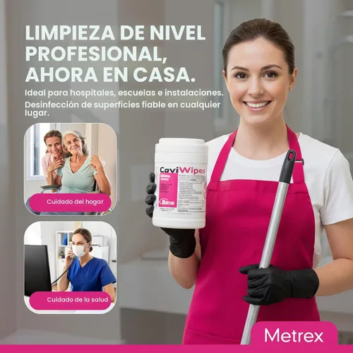 Vista 5 de Metrex CaviWipes - Toallitas desinfectantes para toallas, 160 unidades, color blanco