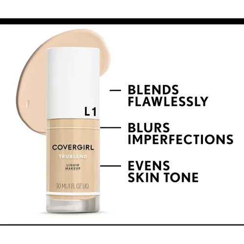 Vista 6 de COVERGIRL Trublend - Maquillaje líquido Buff Beige L6, 1 fl oz, 1.000 onzas líquidas