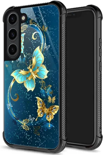 Vista 45 de ZHEGAILIAN Funda para Samsung Galaxy S23 Ultra, protección de grado militar, esquinas a prueba de golpes, funda antiarañazos para Samsung Galaxy S23