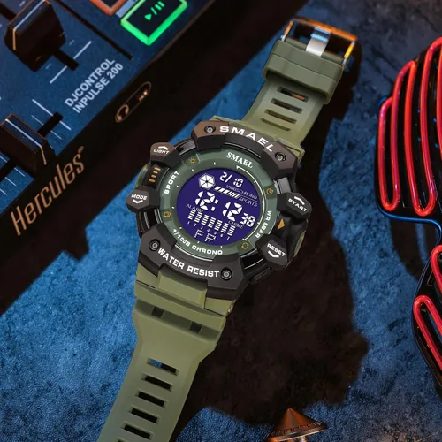 Vista 8 de SMAEL 8050 Digital Watch for Men Modern Style and Multifunctional Features Wirst Watch for Men's Fashion and Functionality