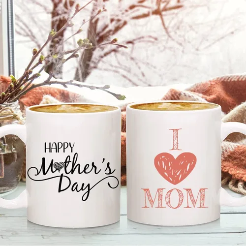 Vista 6 de Taza de café personalizada con foto de 11 oz en ambos lados, taza personalizada con tu imagen, logotipo, texto, regalos personalizados para mamá
