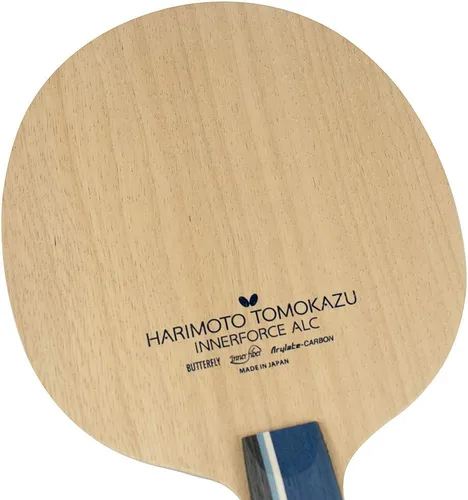 Vista 2 de Harimoto Innerforce ALC Blade - Hoja de tenis de mesa Butterfly - Hoja de fibra de carbono AL - Hoja de tenis de mesa profesional - Tipo de mango