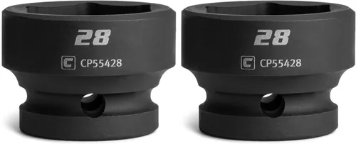 Vista 32 de Capri Tools Zócalo de impacto rechoncho de 0.394 in, accionamiento de 1/2", 6 puntos, métrico, CP55410