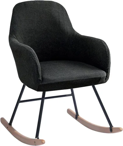 Vista 13 de Fundas elásticas para mecedoras con brazos y respaldo alto, para sala de estar, muebles del hogar, dormitorio, relajación, protector de silla