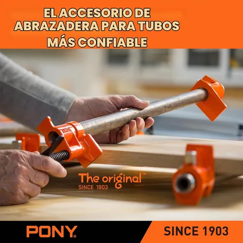 Vista 5 de PONY 2-Pack 50 abrazadera de tubo para encolado de madera para tubo negro de 3/4 pulgadas