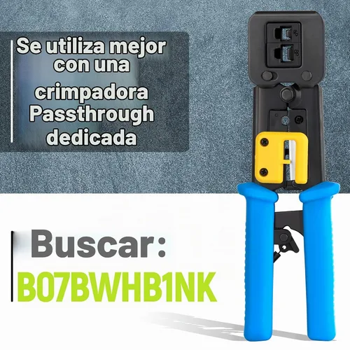 Vista 8 de GTZ Conector de paso a través RJ45 Cat5e 50 unidades - Conectores de paso a través RJ45 Cat 5e EZ - Conectores Cat 5e - Conector Ethernet, enchufe