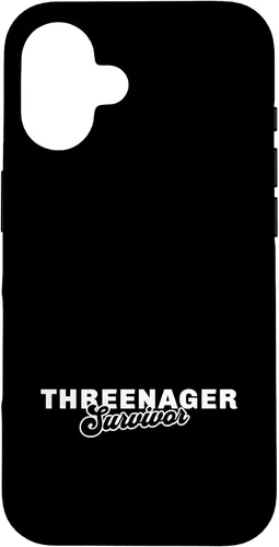 Vista 32 de Threenager Parenting 3 Year Old Kid Case for iPhone 17