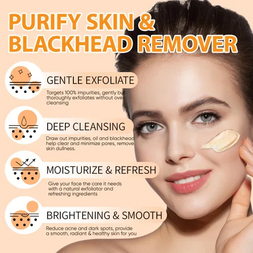Vista 6 de Exfoliante Facial con Vitamina C, Jabón Exfoliante Facial con Retinol, Jabón Exfoliante Facial, Exfoliante Facial para Mujeres, Jabón Limpiador