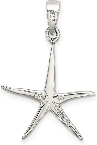 Vista 4 de Collar de plata de ley 925 con dije de estrella de mar y peces de vida marina, joyería fina para mujer, regalos para ella