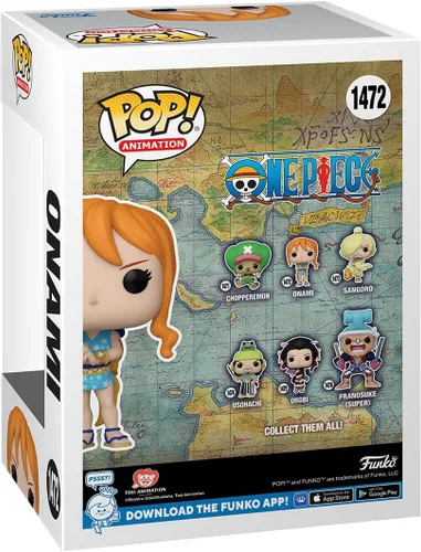 Vista 3 de Funko Pop! Animation: One Piece - Nami - Onami - (Wano) - Figura de vinilo coleccionable - Idea de regalo - Producto oficial - para niños y adultos