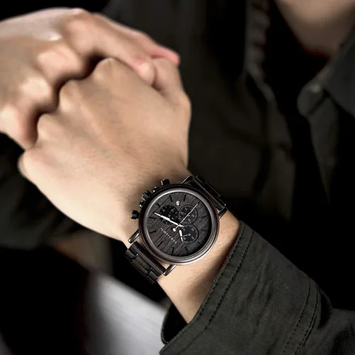 Vista 3 de Reloj de madera grabado para tu novio tu chico tu prometido tu marido Personalizado para cumpleaños aniversario