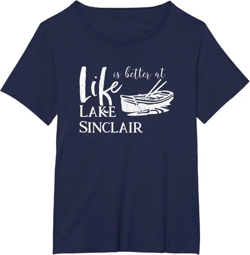 Vista 23 de Life is Better at Lake Sinclair Georgia Camiseta Negro