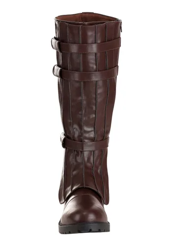 Vista 2 de Botas de disfraz marrones con correas para hombre Multicolor