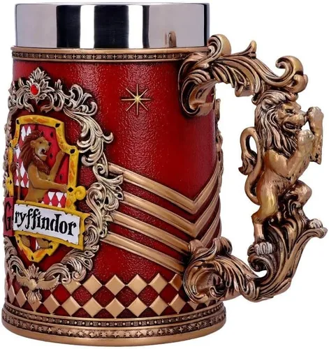 Vista 2 de Nemesis Now Harry Potter Gryffindor Hogwarts House - Jarra coleccionable, 1 unidad (paquete de 1), oro rojo, 22.0 fl oz