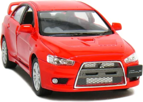 Vista 3 de KiNSMART - 2008 Mitsubishi Lancer Evolution X 1:36 Escala 5 "Die Cast Metal Modelo Coche de juguete (4 juegos)