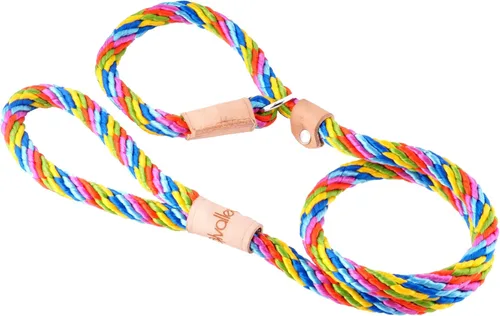 Vista 33 de Alvalley Correas de cuerda para perros con tapón, correas antideslizantes para mascotas para perros, correa suave trenzada sin tirones, ajustable
