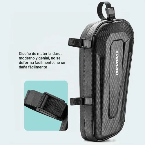 Vista 9 de Bolsa de motocicleta Bolsa impermeable Bolsa de motor de motocicleta de gran capacidad Práctica fácil instalación Triangular Accesorios