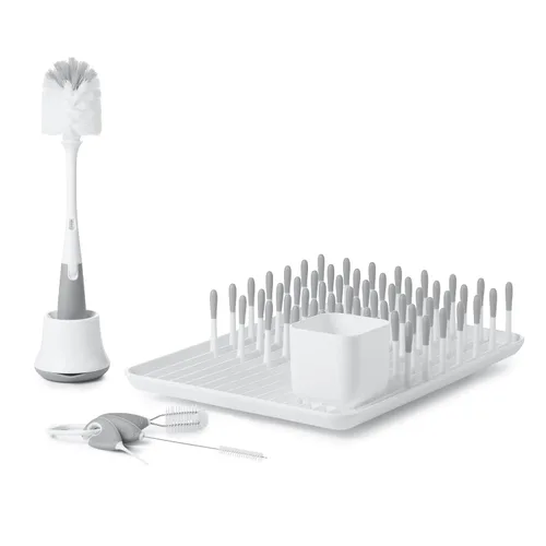 Vista 13 de OXO Tot - Juego de limpieza para botellas y tazas, color gris