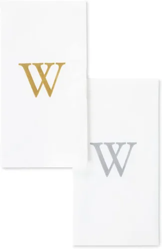 Vista 18 de AMERICAN HOMESTEAD - Toallas de mano desechables – Servilletas doradas con monograma – Toallas de papel de baño similares al lino para invitados