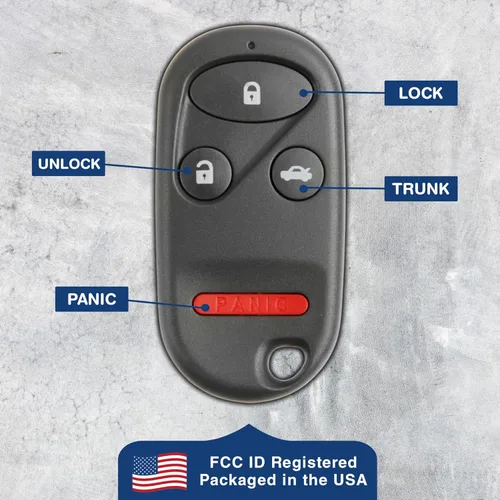 Vista 6 de KeylessOption Llavero de repuesto con control remoto para entrada sin llave para E4EG8DJ