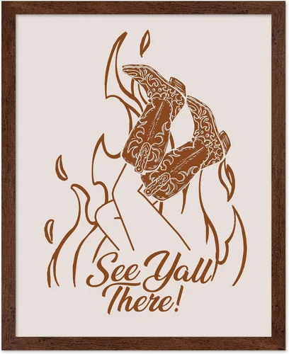 Vista 116 de Poster Master Póster de You've Yeed Your Last Haw - Impresión retro de vaquero marrón - Arte occidental - Arte moderno - Arte del salvaje oeste