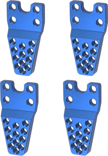 Vista 8 de 4 piezas de amortiguador de choque de metal para coche RC ShareGoo, ajustable en altura y ángulo, soporte de suspensión, kit de elevación Negro