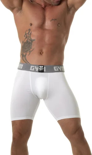 Vista 3 de GYM Pantalones cortos de compresión con bolsillo para teléfono
