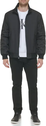 Vista 5 de Calvin Klein Abrigos de invierno para hombre - Chaqueta softshell con capucha forrada de sherpa