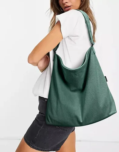 Vista 8 de KALIDI - Bolsa de pana para mujer, con cremallera, casual, de gran capacidad, con bolsillos