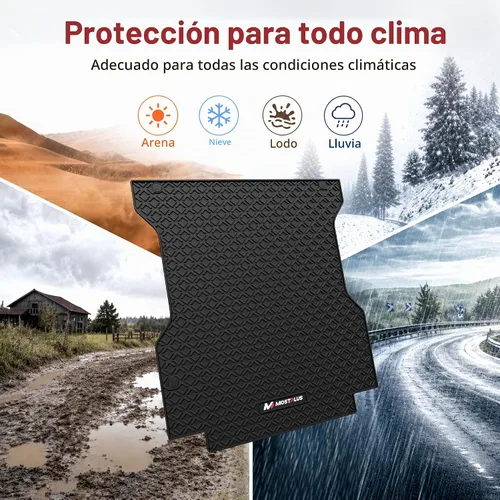 Vista 9 de MOSTPLUS Alfombrilla para caja de camioneta de 5 pies compatible con Toyota