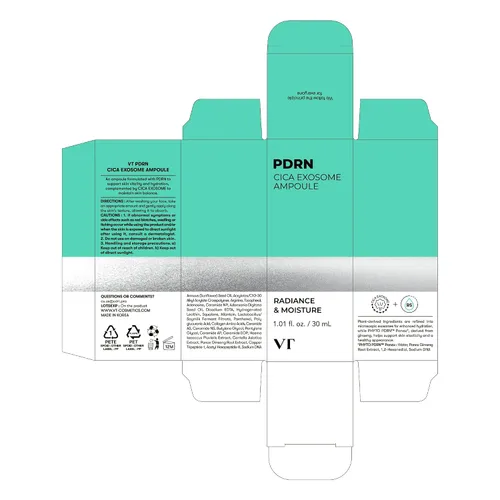 Vista 7 de VT COSMETICS PDRN Cica Exosome Ampoule, Suero Reafirmante con Péptido y Ceramida para Anti-Envejecimiento, Cuidado de Arrugas, Voluminizador