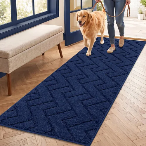 Vista 60 de hicorfe Tapete para puerta delantera para entrada exterior, 20 x 31.5 pulgadas, absorbente, resistente a la suciedad, tapetes de bienvenida