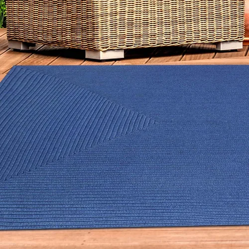 Vista 4 de Superior Alfombra de área para interiores y exteriores, decoración de suelo trenzada reversible para sala de estar, cocina, patio, porche delantero