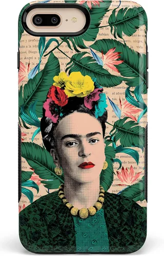 Vista 25 de Casely Funda para iPhone 6/7/8 Plus Todo envuelto Lazos vintage Diseño protector delgado esencial de doble capa