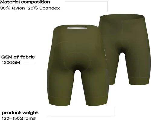 Vista 4 de Bicycle Shorts for Men,4D Padded Bike Shorts for Men Biking Mountain shorts with Pockets