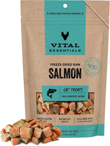 Vista 12 de Vital Essentials Golosinas para gatos liofilizadas crudas Menudillos de pollo 1 oz Paquete de 2